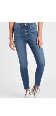 FRAME Le High Skinny Jeans Size 30 Hart Wash Blue Stretch Denim